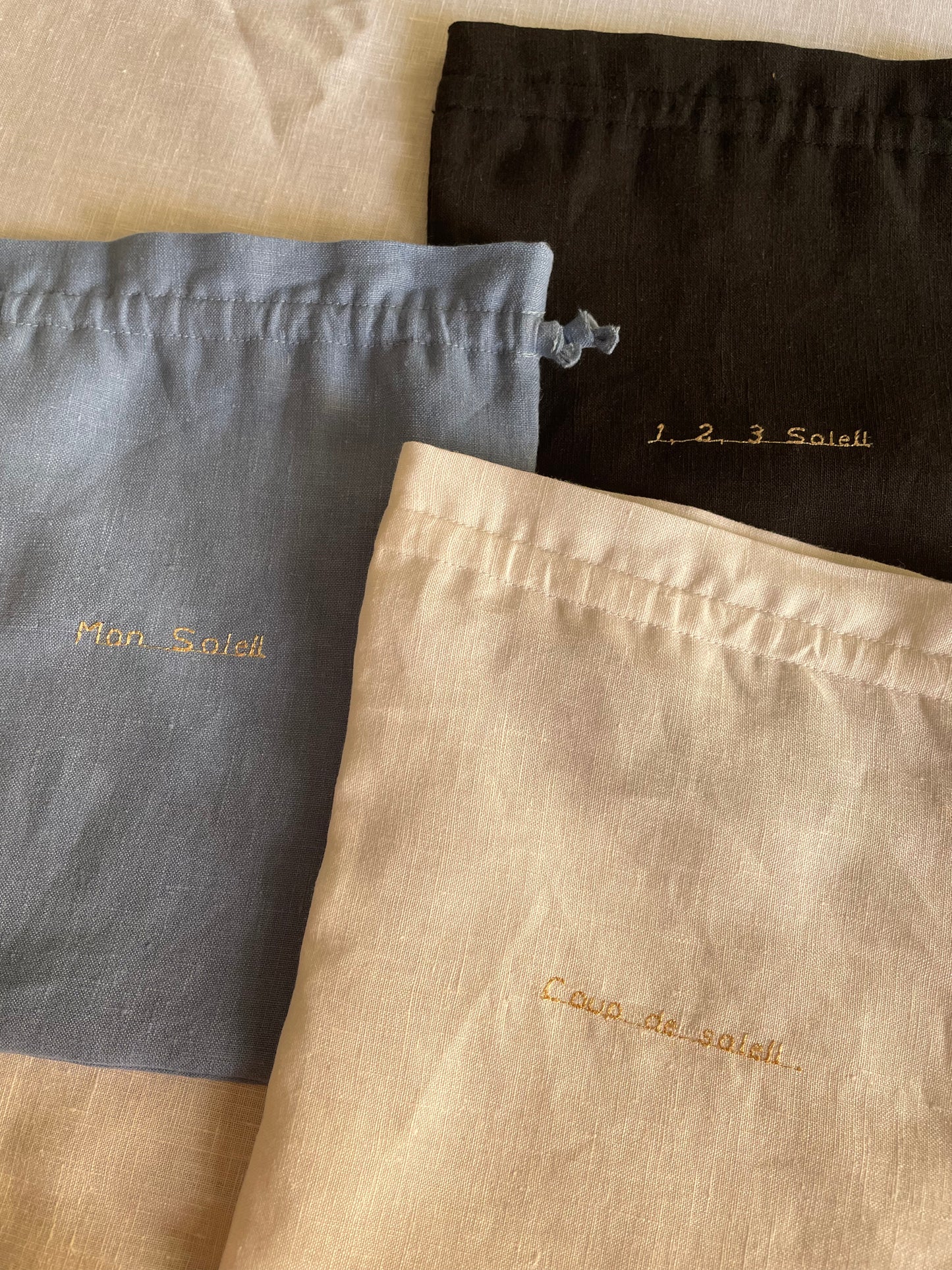 Pochettes en lin